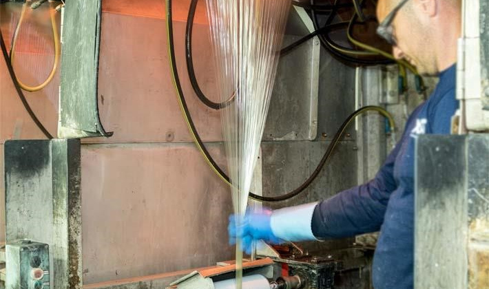 Sử dụng xơ thủy tinh phế trong sợi Polyamid