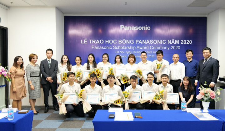 Panasonic trao tặng 15 suất học bổng cho sinh viên tài năng năm 2020