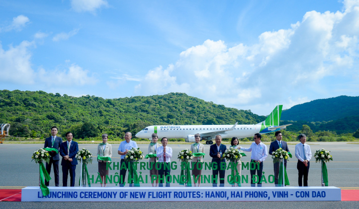 Bamboo Airways chính thức khai trương 3 đường bay thẳng Côn Đảo
