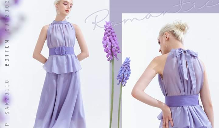 Sắm ngay set đồ tím lilac hot trend thời trang 2020