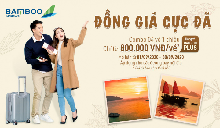 Thoả sức cất cánh cùng Bamboo Airways với “cơn mưa” ưu đãi nửa cuối năm
