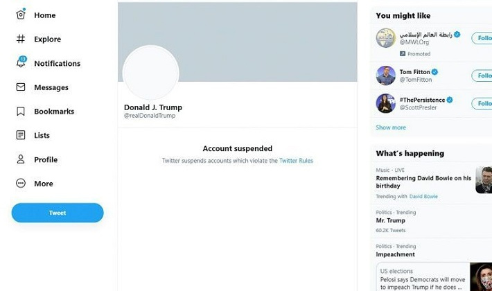 [Quốc tế nổi bật] Twitter trừng phạt ông Trump