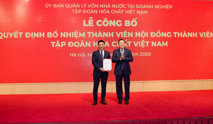 Vinachem công bố, trao quyết định bổ nhiệm Thành viên HĐTV Tập đoàn
