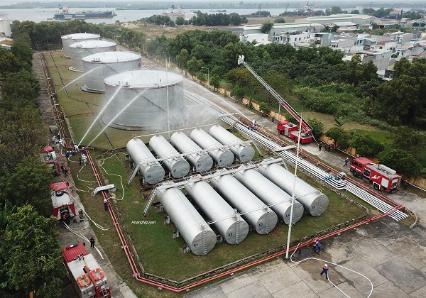 Kho Cảng Xăng dầu K2 hoàn thành kế hoạch PCCC & CNCH 2020