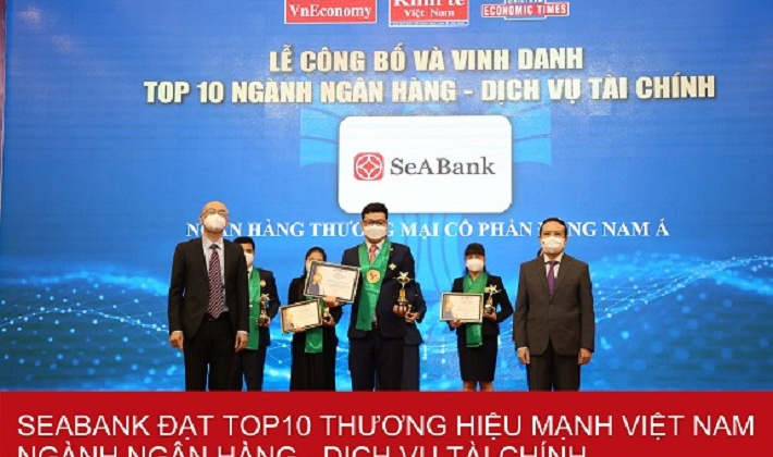 SeABank đạt Top 25 Thương hiệu tài chính dẫn đầu Việt Nam 2021