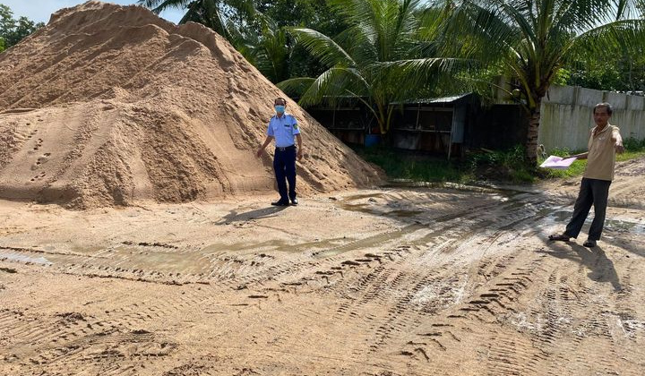 Bình Thuận: Tổng kiểm tra 56 bãi tập kết và điểm kinh doanh vật liệu xây dựng trên địa bàn huyện Đức Linh