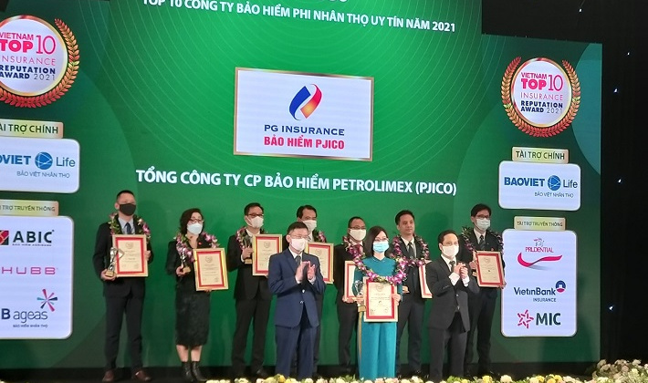 PJICO 6 năm liên tiếp lọt vào tốp đầu trong bảng xếp hạng bảo hiểm uy tín