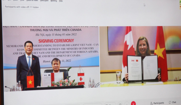 Ký kết Bản ghi nhớ thành lập Ủy ban Hỗn hợp về kinh tế Việt Nam - Canada