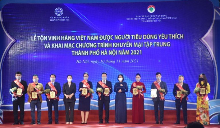 Sản phẩm May 10 lọt Top 1 hàng Việt Nam được người tiêu dùng yêu thích năm 2021