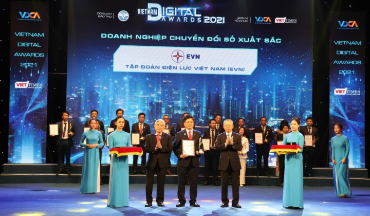 EVN được vinh danh là Doanh nghiệp chuyển đổi số xuất sắc