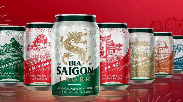 Quê bạn ở đâu trong bộ lon 63 tỉnh, thành của Bia Sài Gòn?