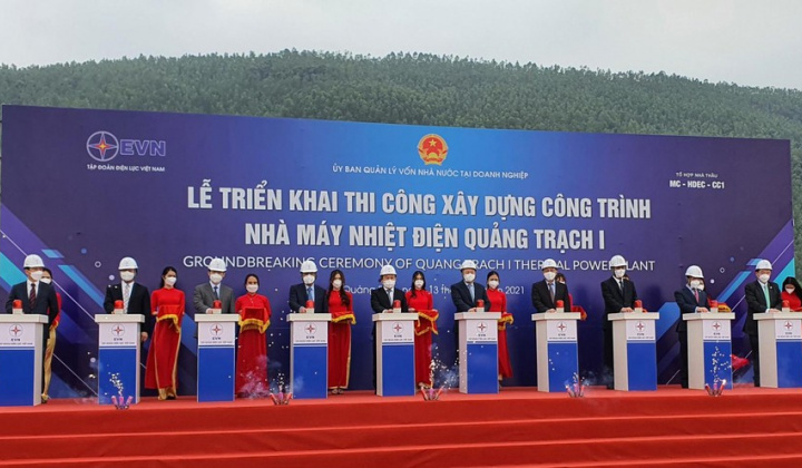 Triển khai thi công xây dựng công trình Nhà máy nhiệt điện Quảng Trạch I