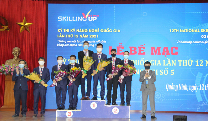 Thợ mỏ TKV giành 18 huy chương tại Kỳ thi Kỹ năng nghề Quốc gia lần thứ 12 năm 2021