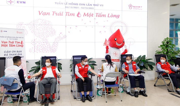 EVN đóng góp 9.707 đơn vị máu trong Tuần lễ hồng