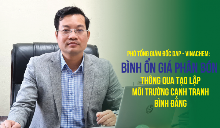 Phó Tổng giám đốc DAP - VINACHEM: Bình ổn giá phân bón thông qua tạo lập môi trường cạnh tranh bình đẳng