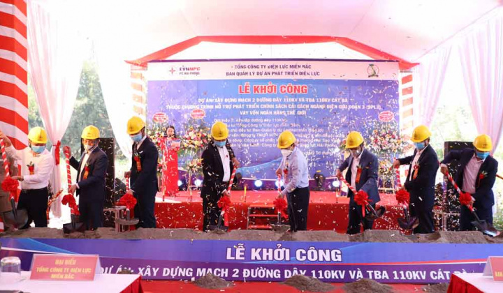 Xây dựng mạch 2 đường dây 110kV cấp điện cho đảo Cát Bà