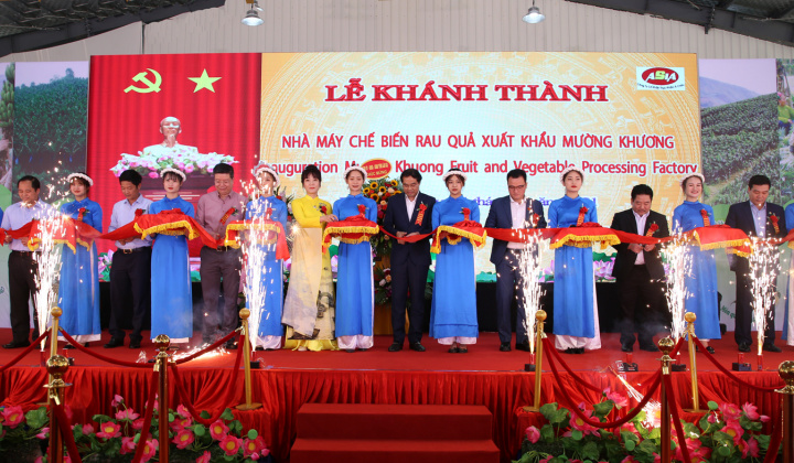 Khánh thành nhà máy chế biến rau quả xuất khẩu Mường Khương tổng vốn đầu tư 42 tỷ đồng