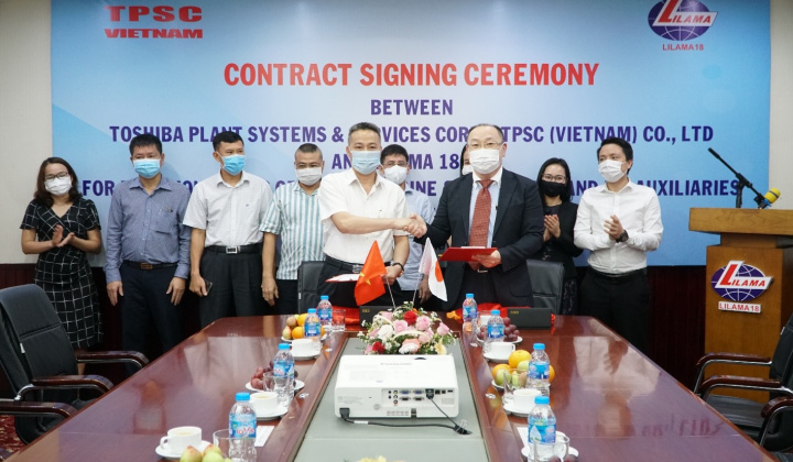 Ký Hợp đồng Lắp đặt toàn bộ cụm thiết bị Turbine, Máy phát dự án Nhiệt điện Vân Phong 1