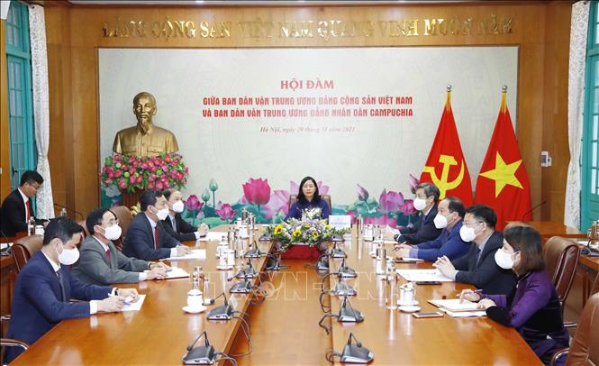 Tăng cường trao đổi, chia sẻ kinh nghiệm về công tác dân vận giữa Việt Nam và Campuchia