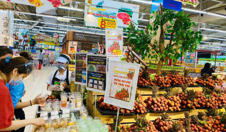 Vải thiều Lục Ngạn chính vụ xuất hành đến hệ thống phân phối của Central Retail