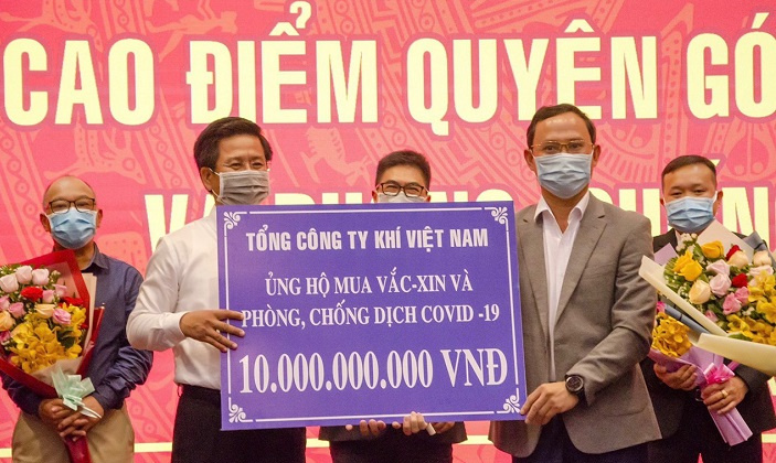 PV GAS đã ủng hộ 173 tỷ đồng cho công tác phòng chống đại dịch Covid -19