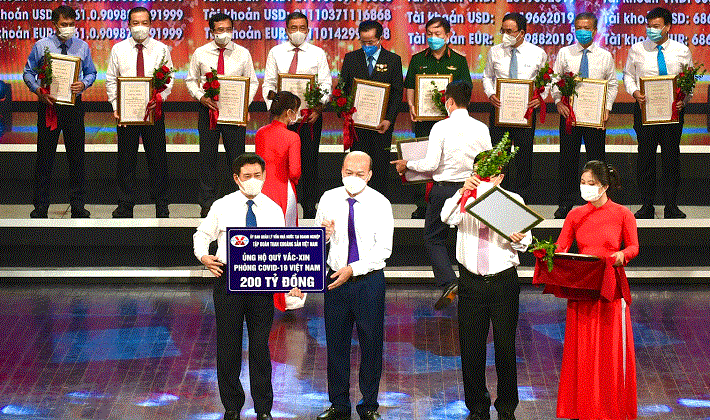 TKV tiếp tục ủng hộ 6 tỷ đồng hỗ trợ công tác phòng chống dịch bệnh Covid-19