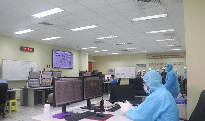 Diễn tập phòng, chống dịch Covid-19 tại Công ty Nhiệt điện Thái Bình