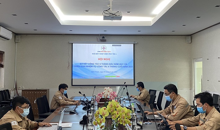 Nhà máy Nhiệt điện Vĩnh Tân 4 tổ chức hội nghị sơ kết 6 tháng đầu năm 2021