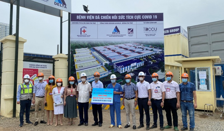 Rạng Đông tài trợ hệ thống chiếu sáng trị giá 1,8 tỉ đồng cho Bệnh viện Dã chiến Hồi sức tích cực COVID-19 tại quận Hoàng Mai