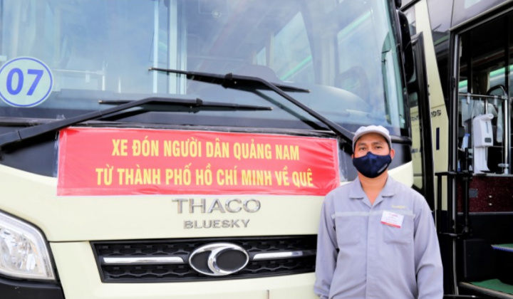THACO ủng hộ 100.000 bộ kit test nhanh Covid-19 cho tỉnh Quảng Nam và hỗ trợ phương tiện đưa người dân Quảng Nam từ TP.HCM về quê