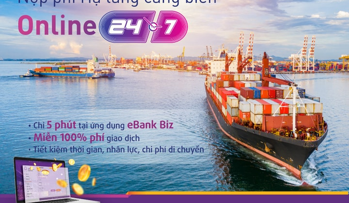 TPBank triển khai tính năng thu phí hạ tầng cảng biển trực tuyến
