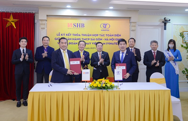 Vinatex và SHB ký kết thỏa thuận hợp tác toàn diện