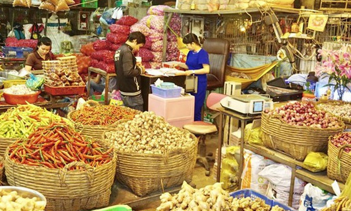 Chợ đầu mối có diện tích mặt bằng nền chợ tối thiểu 8.000 m2