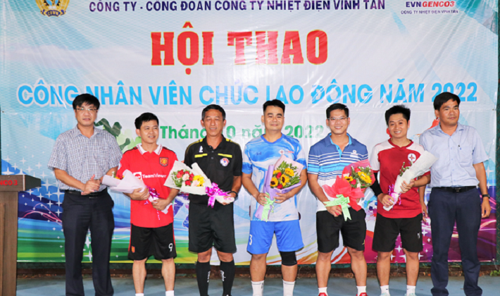 Nhiệt điện Vĩnh Tân tích cực tham gia hội thao, nâng cao sức khỏe người lao động
