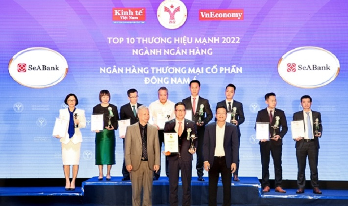 SeABank được vinh danh Top 10 Thương hiệu mạnh ngành Ngân hàng 2022