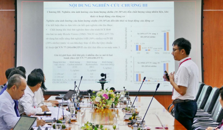 BSR - Nghiệm thu đề tài khoa học công nghệ về Olefin trong xăng thương phẩm