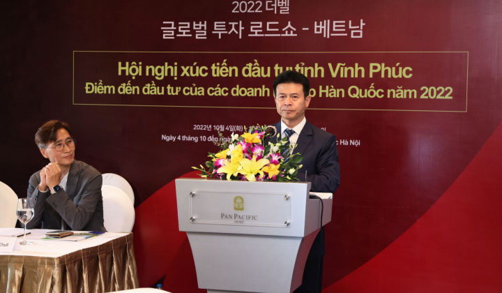 Vĩnh Phúc - Điểm đến đầu tư của các doanh nghiệp Hàn Quốc 2022