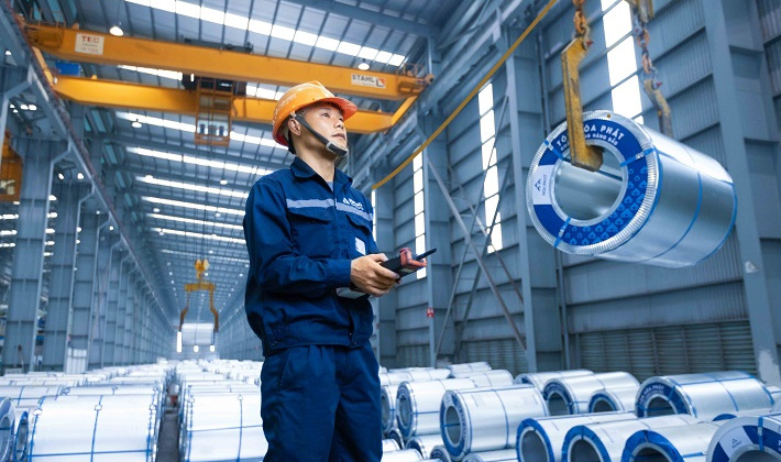 Xuất khẩu thép xây dựng Hòa Phát vượt 1 triệu tấn sau 9 tháng