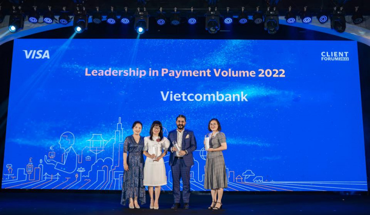 Vietcombank tiếp tục được Tổ chức thẻ Quốc tế Visa vinh danh nhiều hạng mục giải thưởng