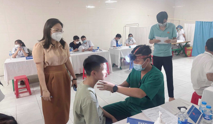 Hơn 4.200 người lao động Công ty Cổ phần Tiên Hưng được khám sức khoẻ định kỳ và khám hậu Covid-19