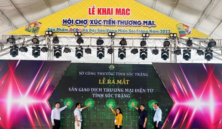 Sóc Trăng chính thức khai mạc Hội chợ Xúc tiến thương mại 2022
