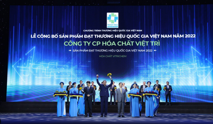 Công ty Cổ phần Hoá chất Việt Trì tiếp tục là Thương hiệu quốc gia Việt Nam năm 2022