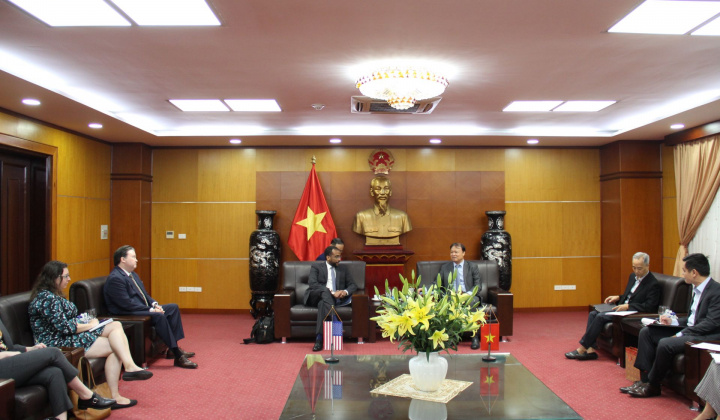 Thứ trưởng Đỗ Thắng Hải tiếp Đại sứ đặc mệnh toàn quyền Hợp chủng quốc Hoa Kỳ tại ASEAN