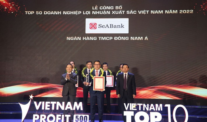 SeABank 5 lần liên tiếp lọt Top 50 doanh nghiệp có lợi nhuận xuất sắc Việt Nam