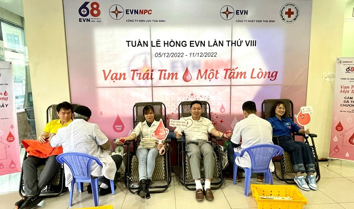 Nhiệt điện Thái Bình hưởng ứng Tuần lễ hồng lần thứ VIII: Vạn trái tim - Một tấm lòng