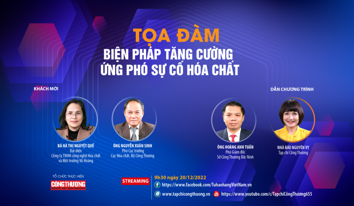 Tọa đàm trực tuyến: Biện pháp tăng cường ứng phó sự cố hóa chất