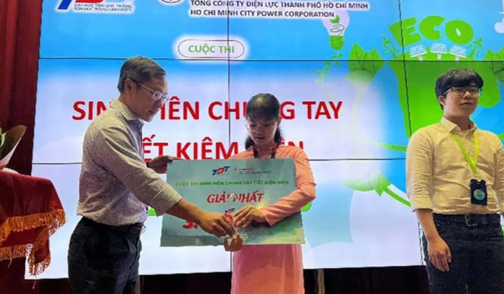 TP. HCM: Trao giải cuộc thi "Sinh viên chung tay tiết kiệm điện"