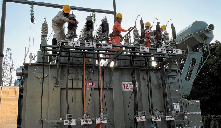 PC Vĩnh Phúc: Đóng điện MBA T2 63MVA TBA 110kV Lập Thạch