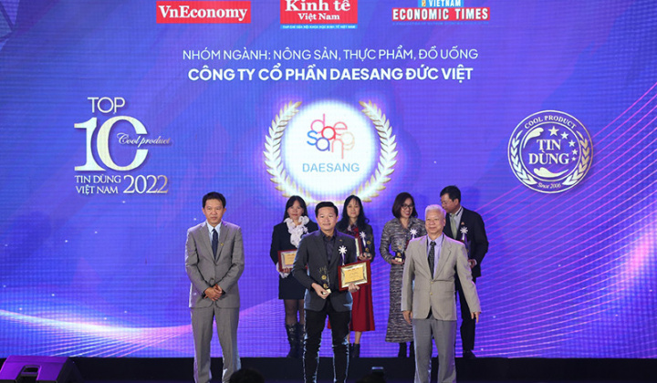 Daesang Đức Việt được vinh danh Top 10 sản phẩm - dịch vụ tin dùng Việt Nam 2022