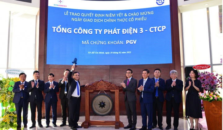 Hơn 1,2 tỷ cổ phiếu EVNGENCO3 chính thức niêm yết trên sàn giao dịch chứng khoán TP. Hồ Chí Minh